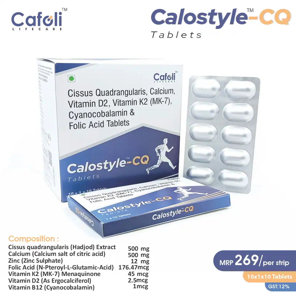 Cissus, Calcium, Vitamin K2, Zinc Bone Health Supplement at the best price in PCD Pharma Franchise for Bone Health, Joint Support